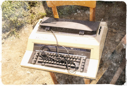 Alte elektrische Schreibmaschine